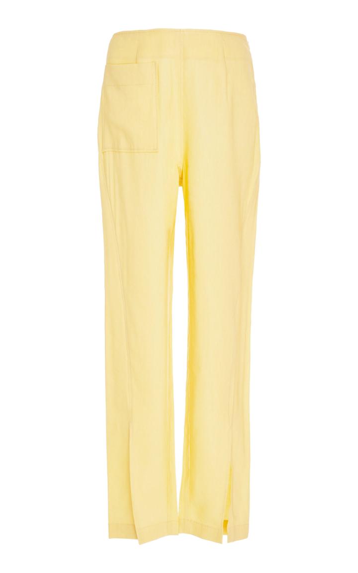 Rejina Pyo Miller Splice Linen Straight-leg Pants