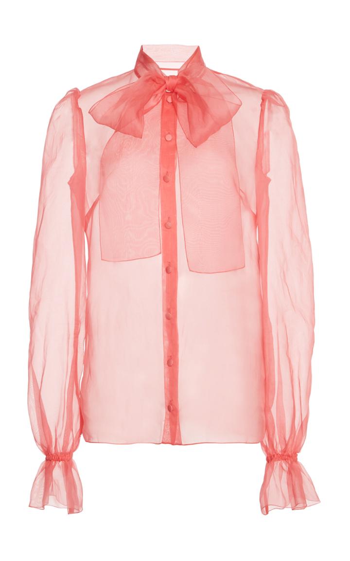 Dolce & Gabbana Button-up Sheer Organza Shirt