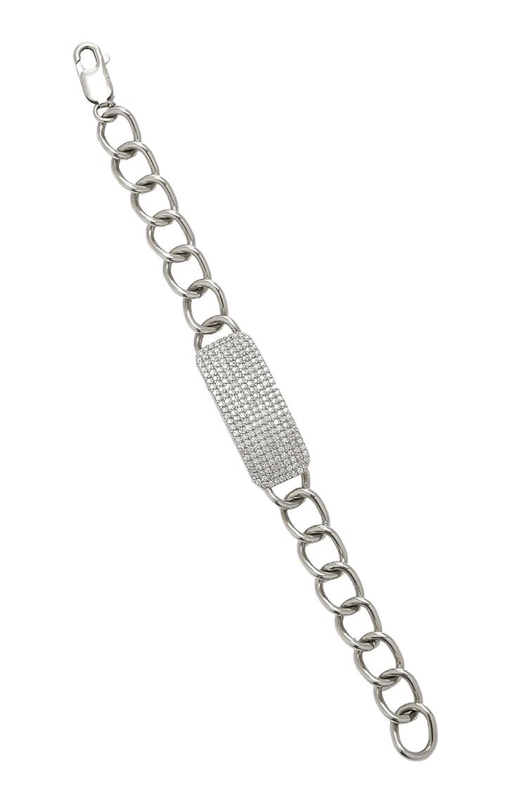 Sheryl Lowe Sterling Silver Diamond Bracelet