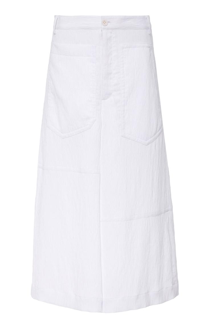 Moda Operandi Tibi Viscose Plisse Long Cargo Short Size: 00
