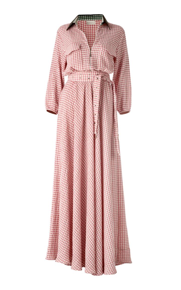 Daneh Maxi Gingham Dress
