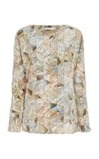 Christina Economou V-neck Long Sleeve Blouse