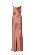 Jonathan Simkhai Cowl Neck Satin Gown