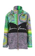 Moda Operandi Versace Mixed-print Tech-gabardine Hooded Jacket
