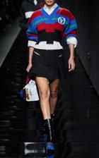 Moda Operandi Versace Jacquard Knit Cropped Sweater