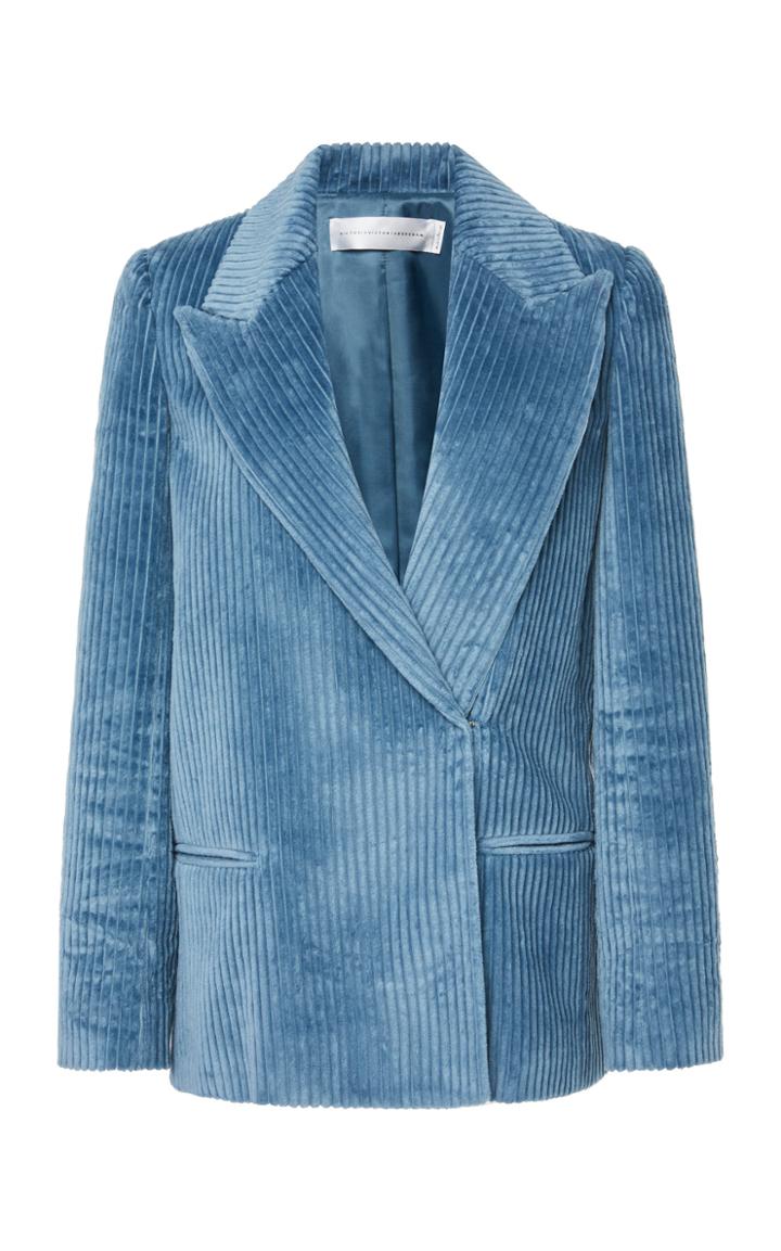 Victoria Victoria Beckham Double-breasted Corduroy Blazer