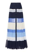 Moda Operandi Altuzarra Starboard Striped Organza Maxi Skirt Size: 36