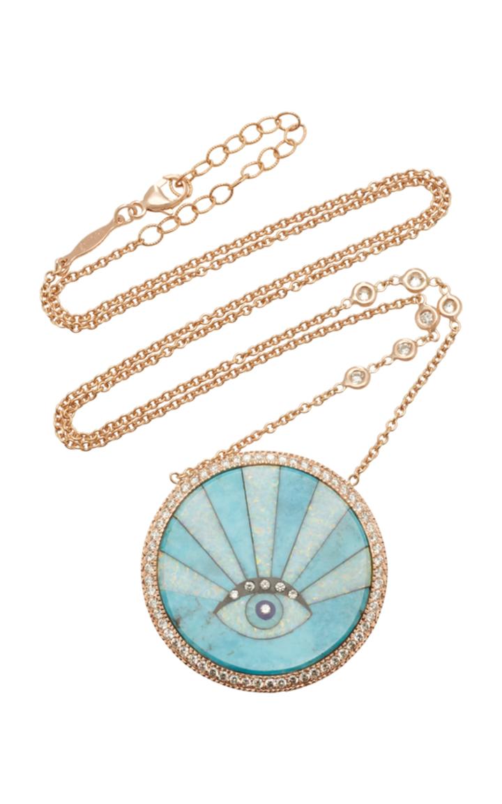 Jacquie Aiche Sunshine Opal Eye Necklace