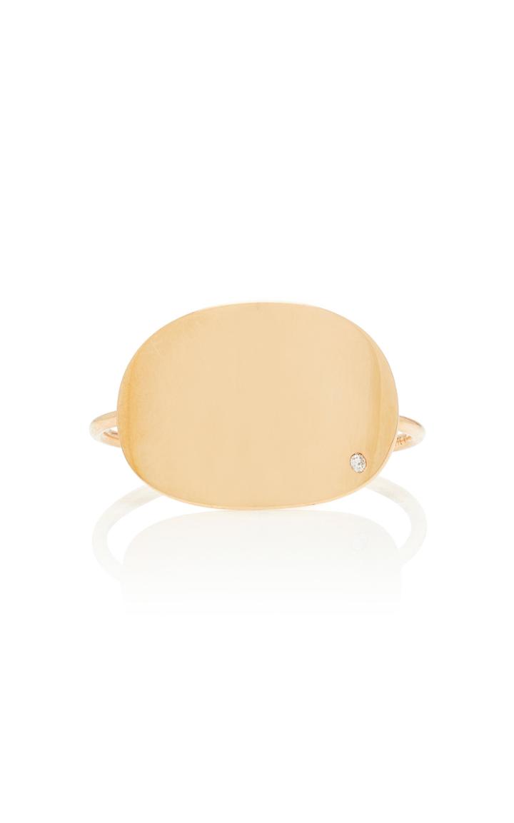 Ginette Ny 18k Rose Gold Diamond Ring