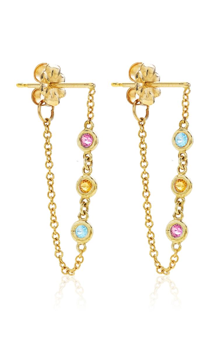 Joie Digiovanni The Dottie Multi-stone 14k Gold Earrings