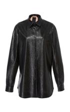 N21 Piton Embossed Button-down Shirt