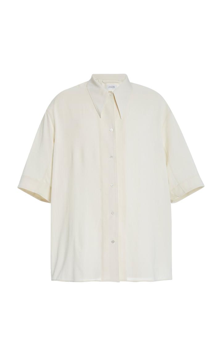 Lemaire Oversized Stretch-wool Maxi Shirt