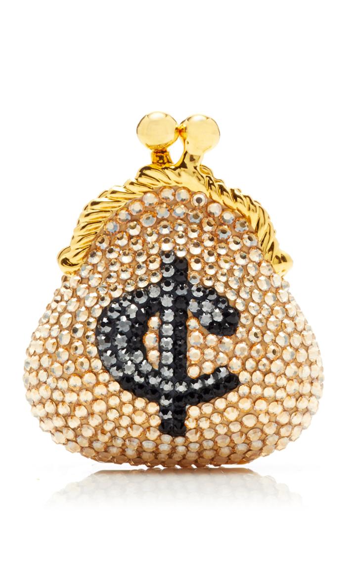 Judith Leiber Couture Cents French Purse Crystal Pillbox