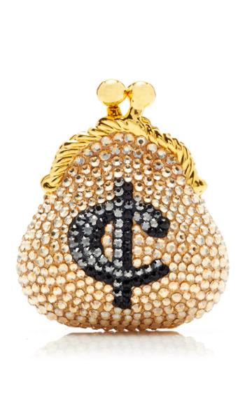 Judith Leiber Couture Cents French Purse Crystal Pillbox
