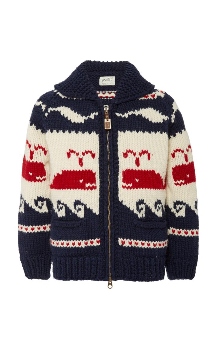 Granted Sprouting Whale Intarsia Wool Sweater