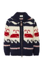 Granted Sprouting Whale Intarsia Wool Sweater