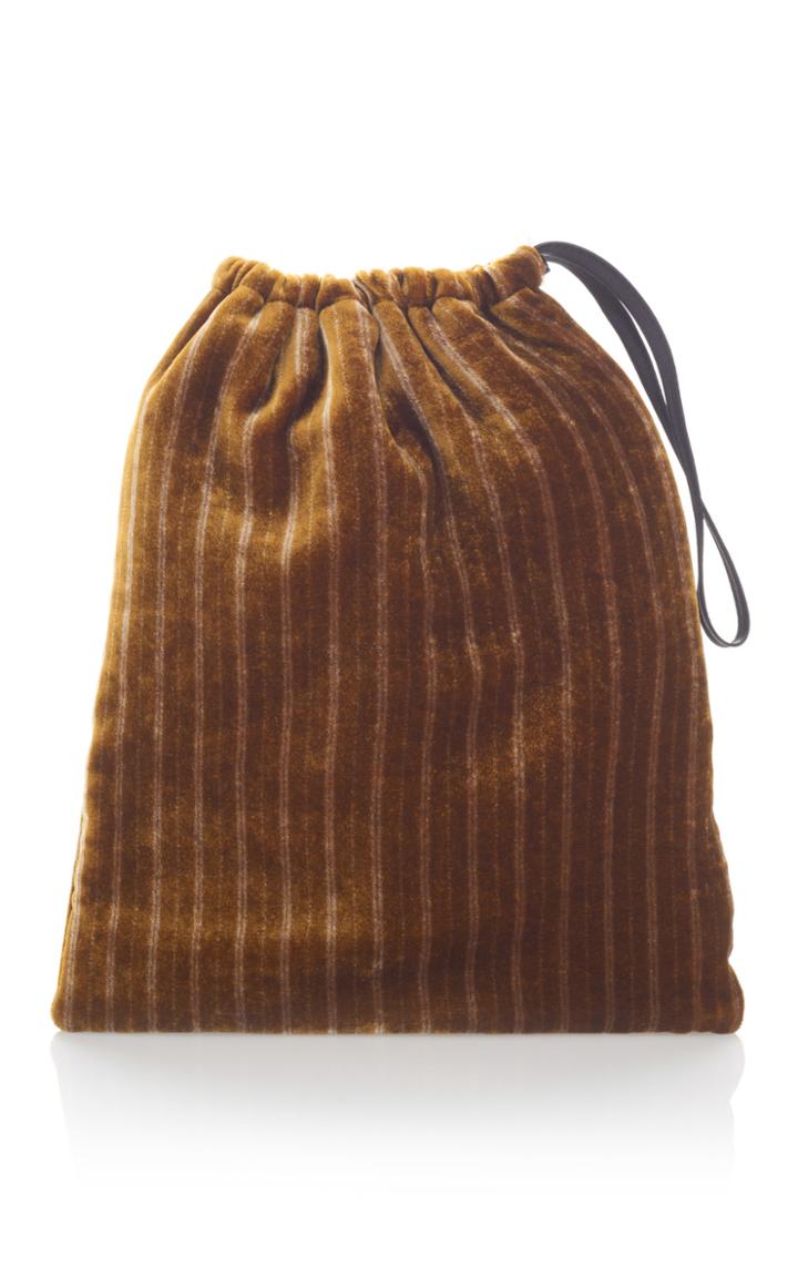 Attico Gold Velvet Pouch