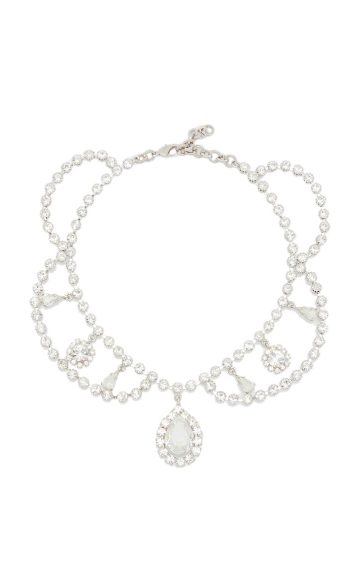 Moda Operandi Alessandra Rich Crystal Bib Statement Necklace