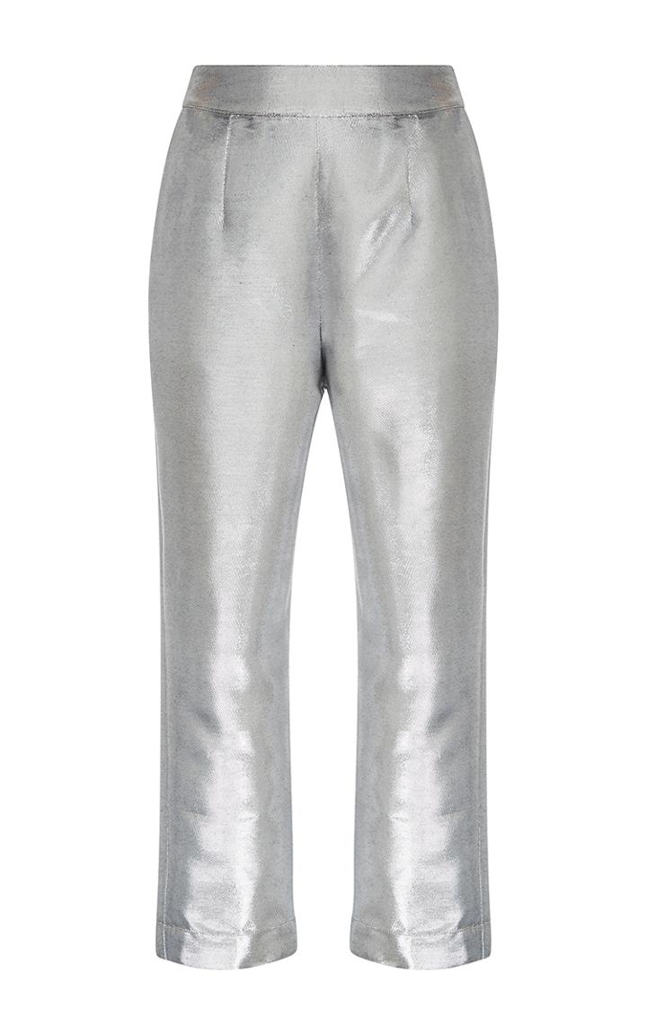 Isa Arfen Metallic Cropped Pants