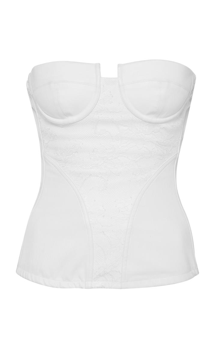 Amiri Lace Leather Corset