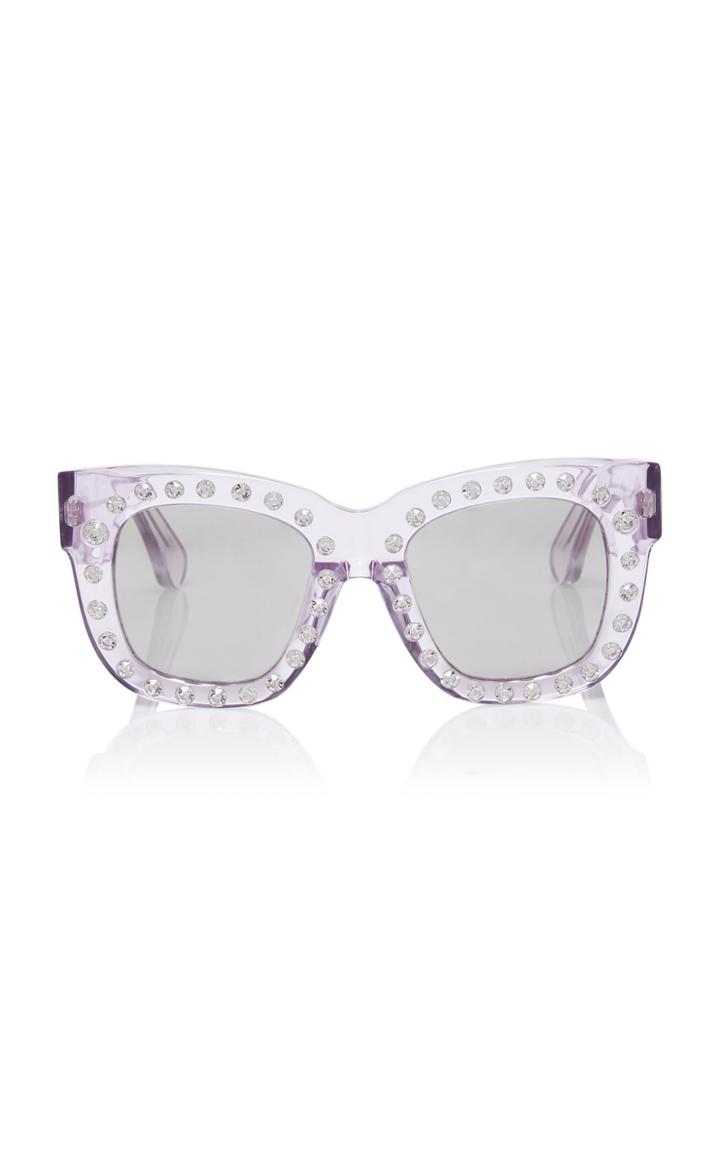Acne Studios Library Embellished Square-frame Sunglasses