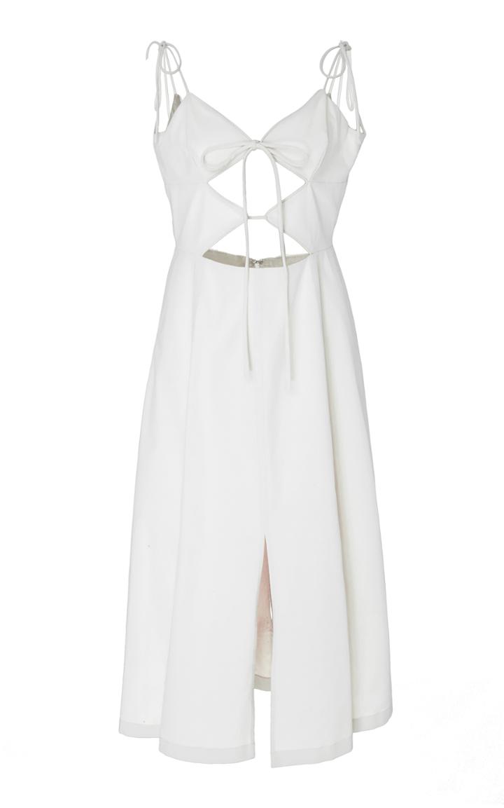 Cult Gaia White Car Wash Cutout Dress