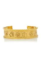 Jean Mahie 22k Yellow Gold Zodiac Cuff Bracelet