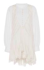 Moda Operandi Isabel Marant Yacolt Asymmetric Two-tone Cotton Dress Size: 32