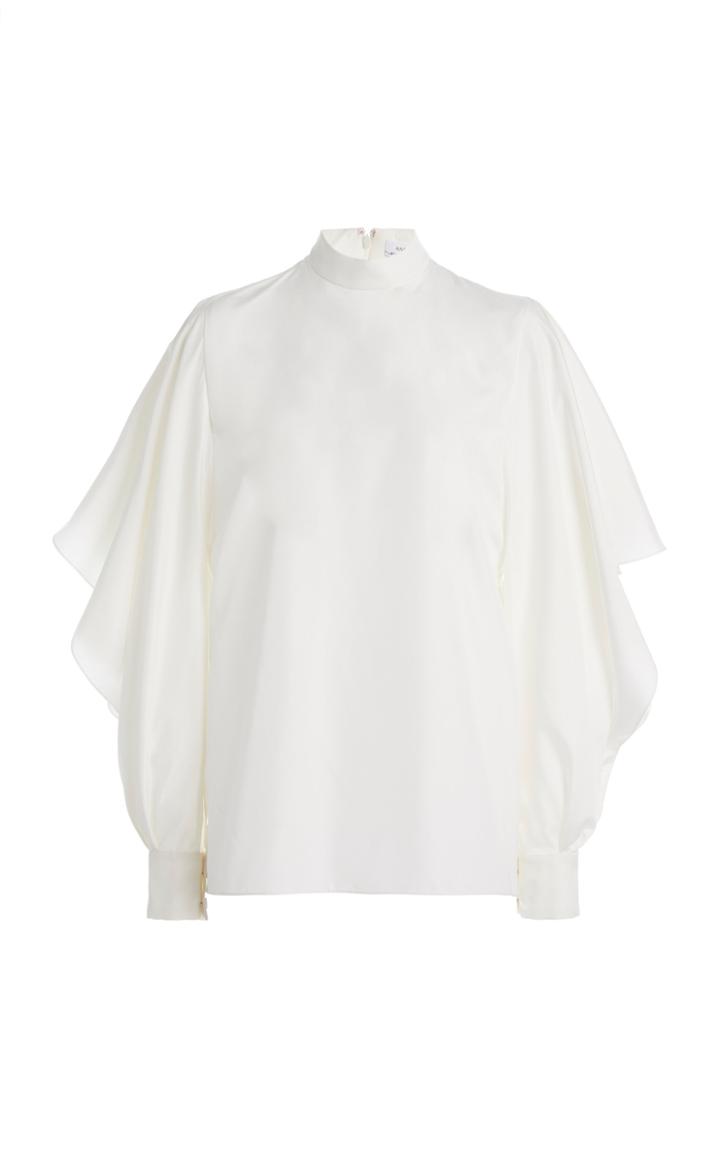 Moda Operandi Andrew Gn Balloon-sleeve Cotton Top