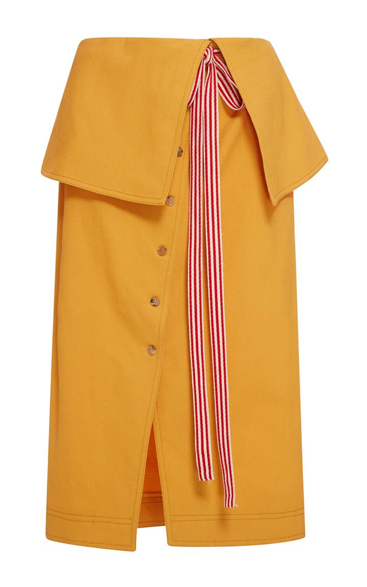 Rosie Assoulin Fold Over Skirt