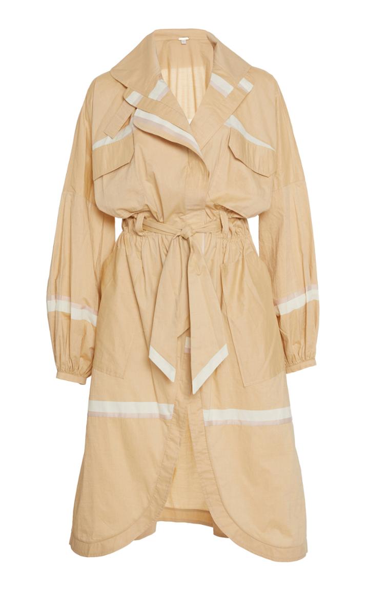 Johanna Ortiz Monk At Sunrise Sash Tie Cotton Coat