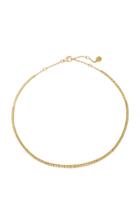 Sara Weinstock Isadora Eternity Petite Yellow Gold Graduated White Diamond Choker