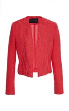 Jeffrey Dodd Cropped Jacket With Wave Beading