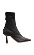 Aquazzura Curzon Leather Ankle Boots Size: 35
