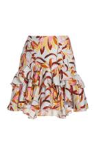 Moda Operandi Acler Clarendon Printed Crepe Tiered Mini Skirt