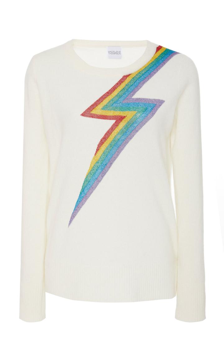 Madeleine Thompson Chianti Bolt Cashmere Sweater