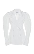 16arlington Puff Sleeve Cotton-blend Blazer