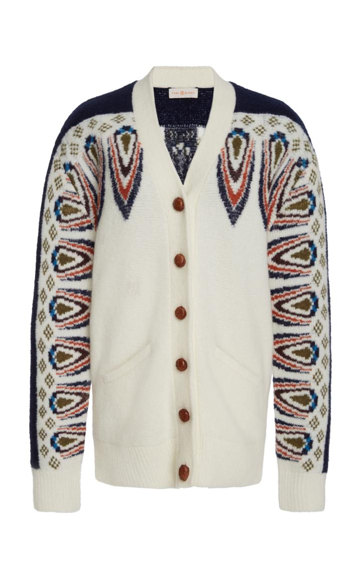 Tory Burch Courtney Printed Cardigan