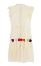Carolina K Anna Embroidered Linen Dress