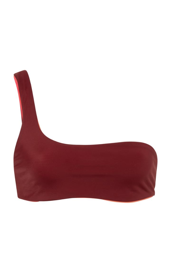 Solid & Striped Swim Team 2018 The Isabeli Reversible One-shoulder Bikini Top