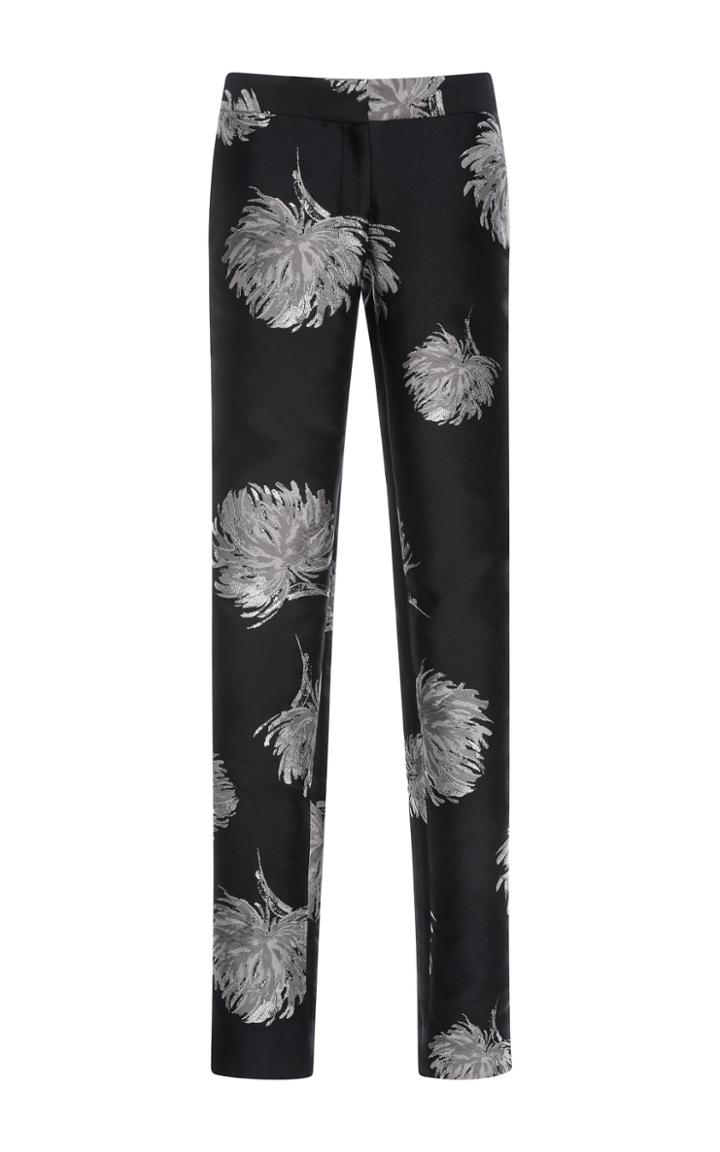 Prabal Gurung Embroidered Straight Leg Pants
