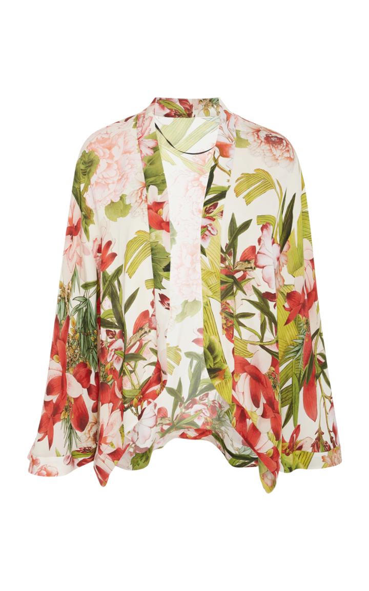 Josie Natori Floral Bolero Jacket