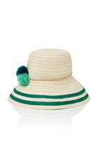 Sophie Anderson Palomino Pompom-embellished Woven Raffia Hat