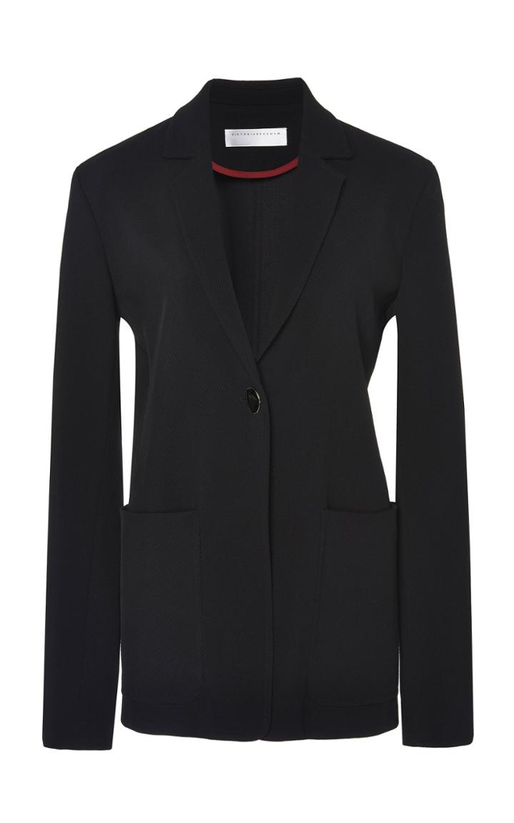 Victoria Beckham Soft Tailored Virgin Wool Blazer