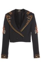 Alberta Ferretti Cropped Embroidered Jacket