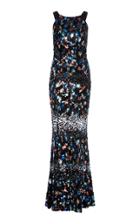 Elie Saab Sleeveless Sequin Mermaid Gown
