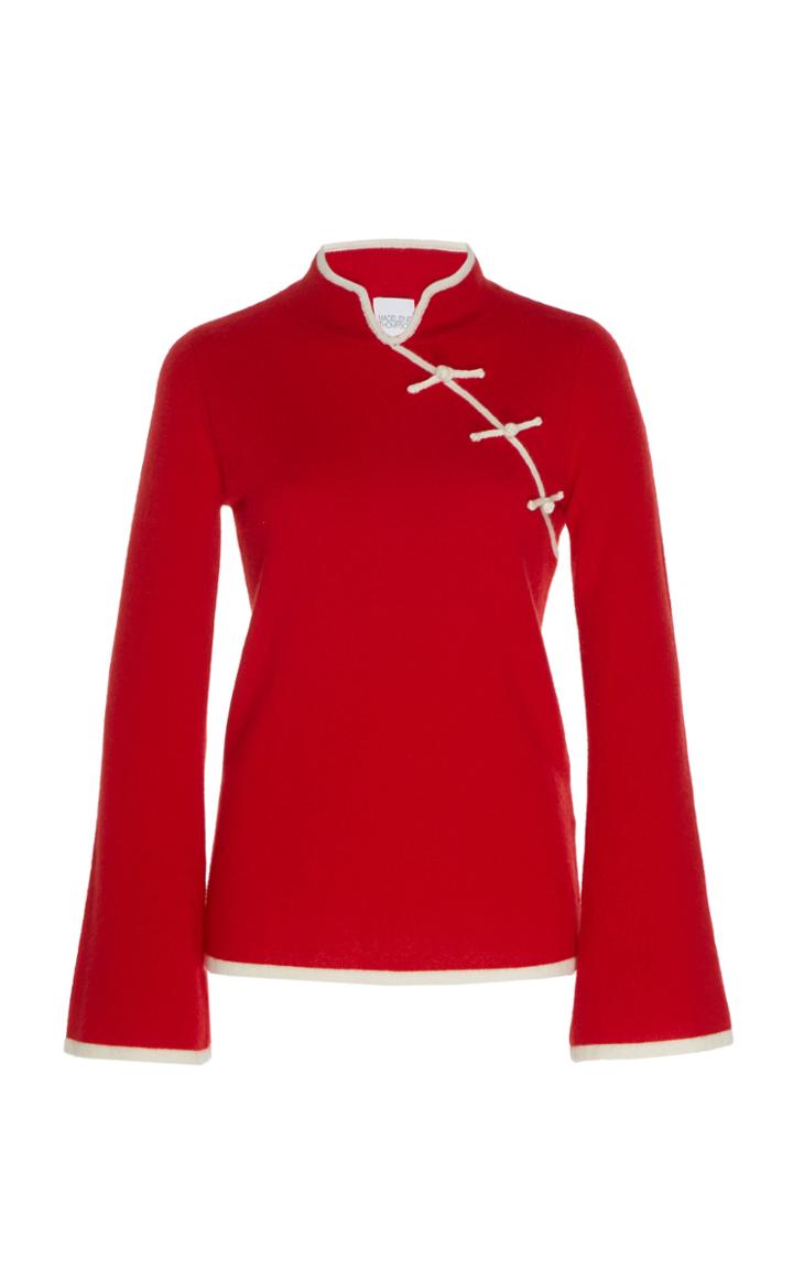 Madeleine Thompson Castor Two-tone Cashmere Top Size: S