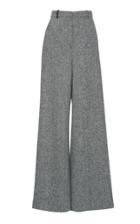 Lanvin Tweed High Waist Palazzo Pants