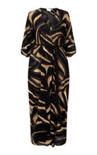 Lisa Marie Fernandez Adwoa Zebra-print Devore Caftan Dress