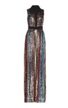 Elie Saab Sleeveless Embroidered Jumpsuit